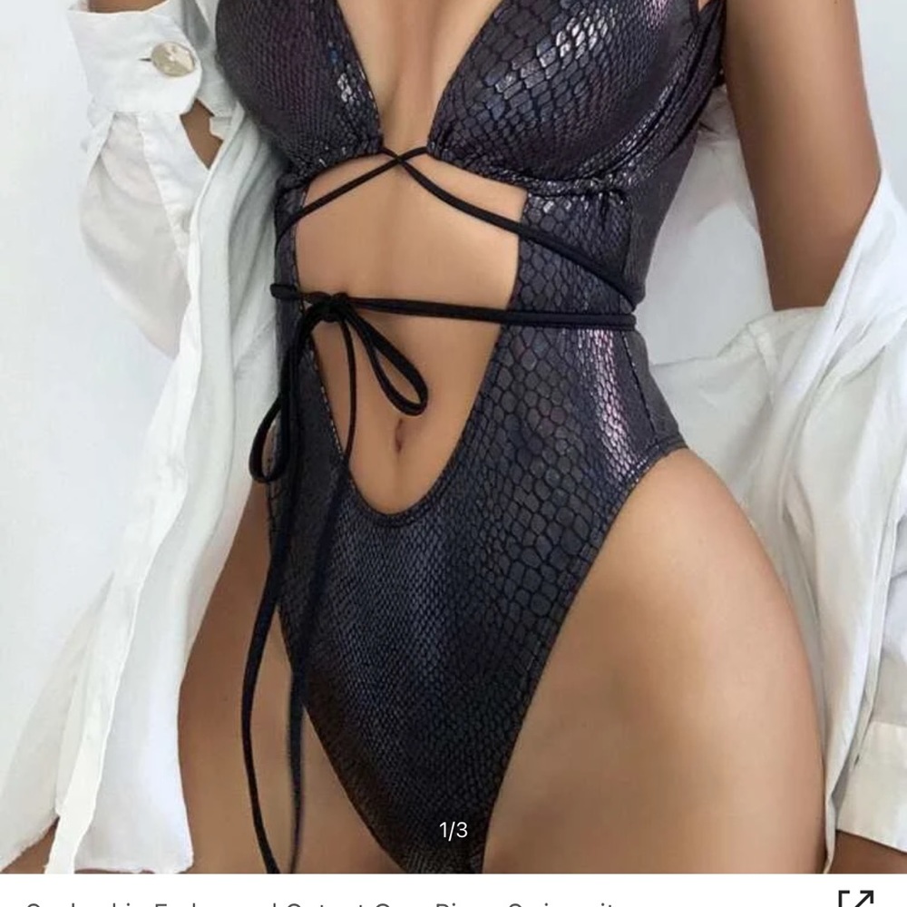 Snakeprint Swimsuit